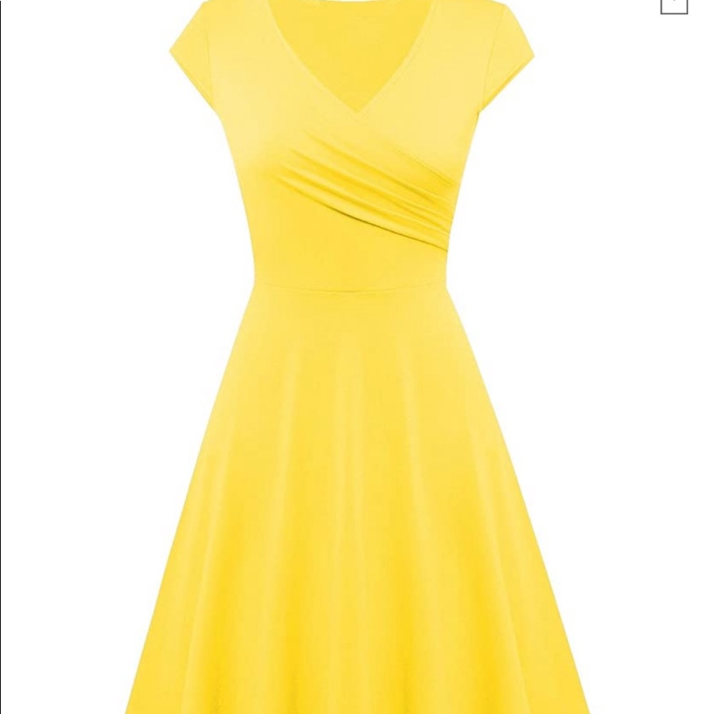 Chicgal a-line v-neck casual dress